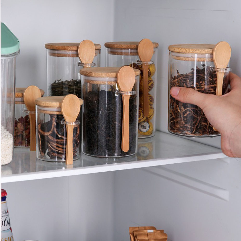 Coffee Tea Canister Set - Contenants en plastique hermétiques pour aliments,