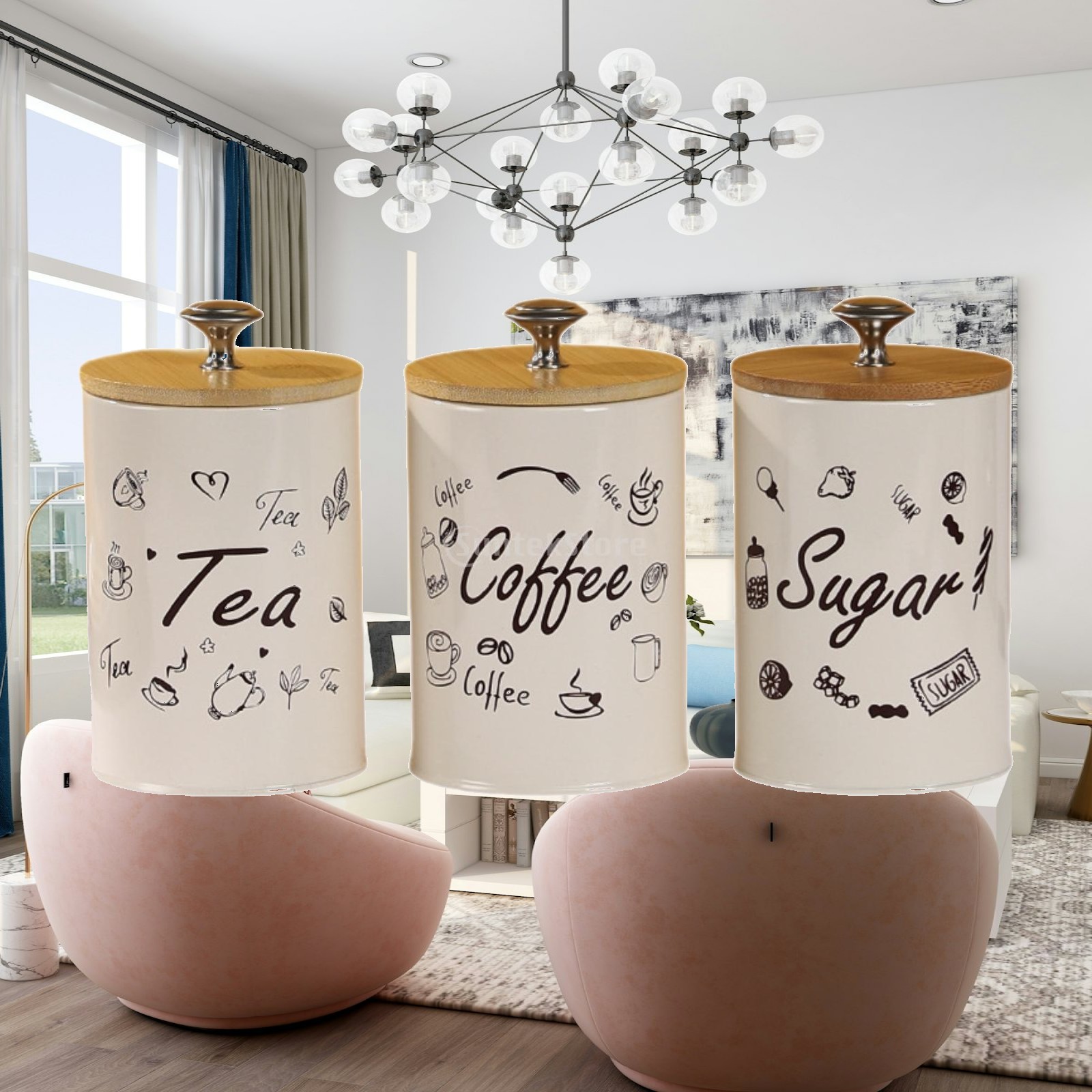 Coffee Tea Canister Set - Ensemble de pots à café, thé
