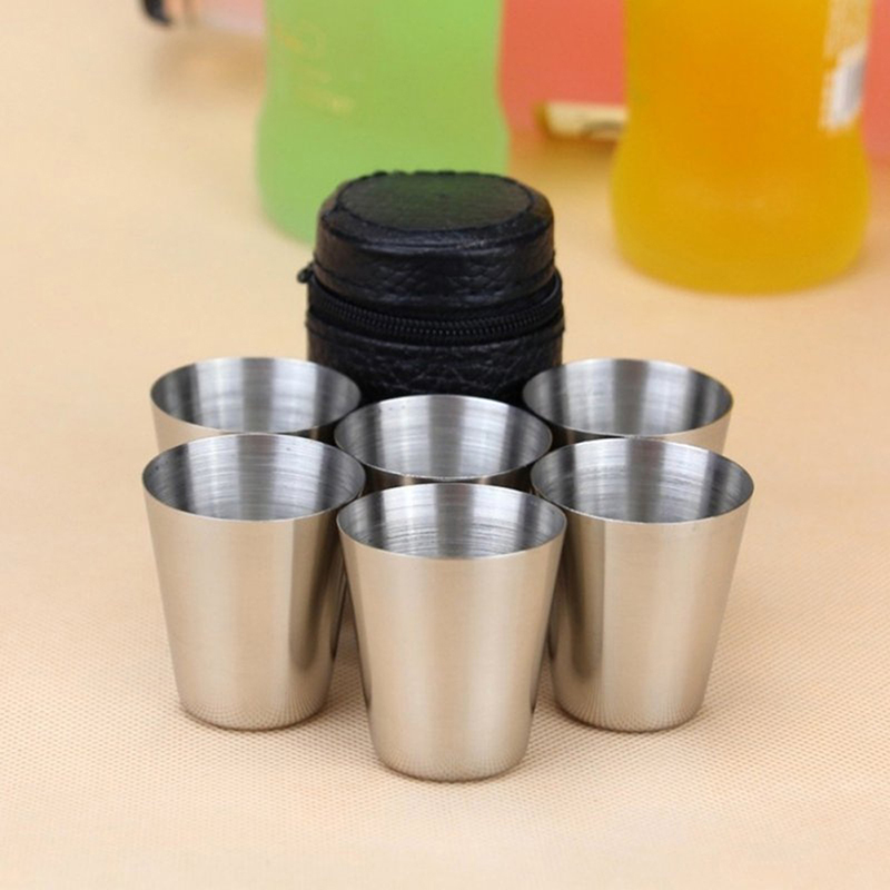 Coffee Tea Sugar Canister Set - 4/6 pièces tasses en acier inoxydable