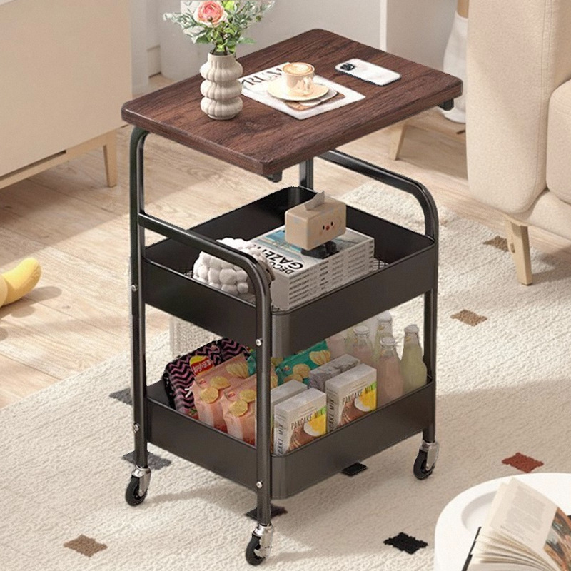 Coffee Tea Room - Table basse mobile à double niveau,