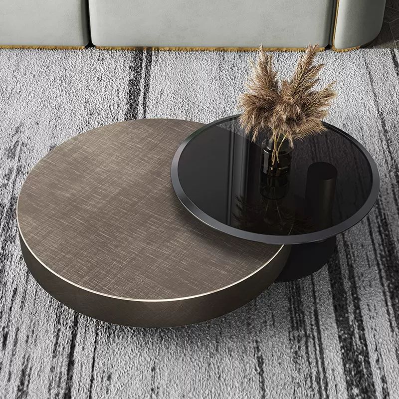 Coffee Tea - Tables basses modernes rondes en acier