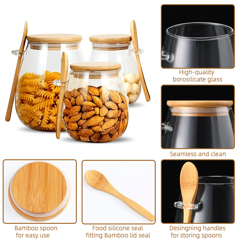 Pot en verre scellé de 34oz av - Coffee Tea Sugar Canister Set avis et prix