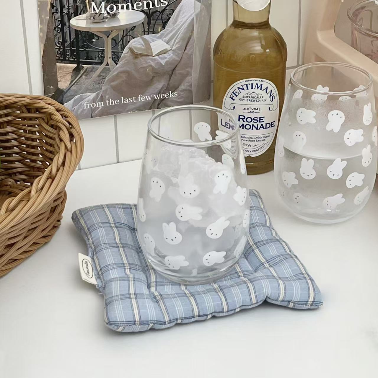 Joli gobelet en verre imprimé  - Coffee Tea avis et prix