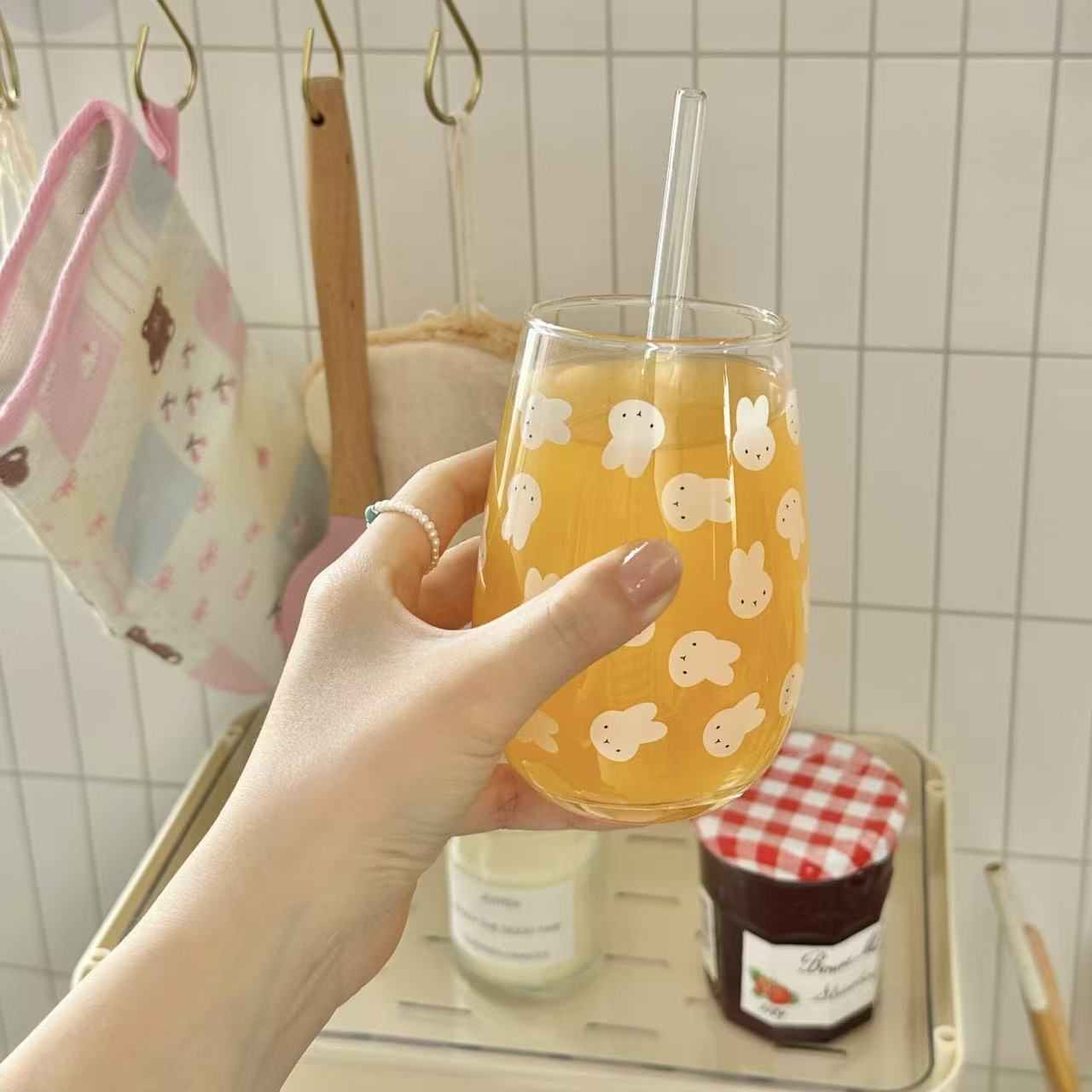 Joli gobelet en verre imprimé  - Coffee Tea avis et prix