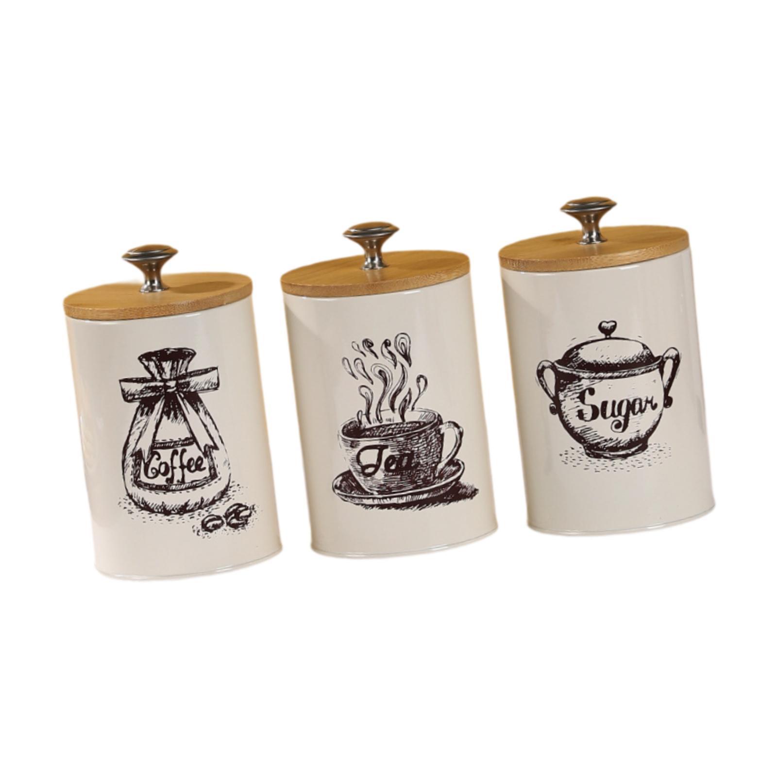 Ensemble de pots à café, thé e - Coffee Tea Canister Set avis et prix