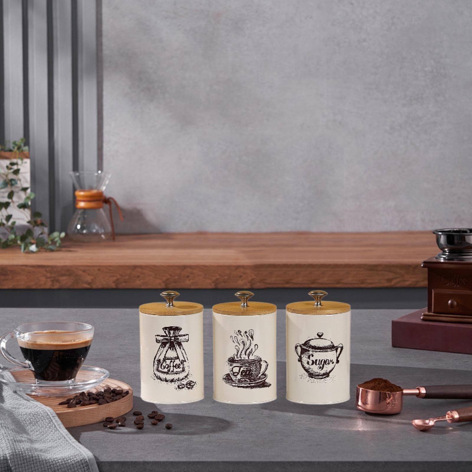Ensemble de pots à café, thé e - Coffee Tea Canister Set avis et prix