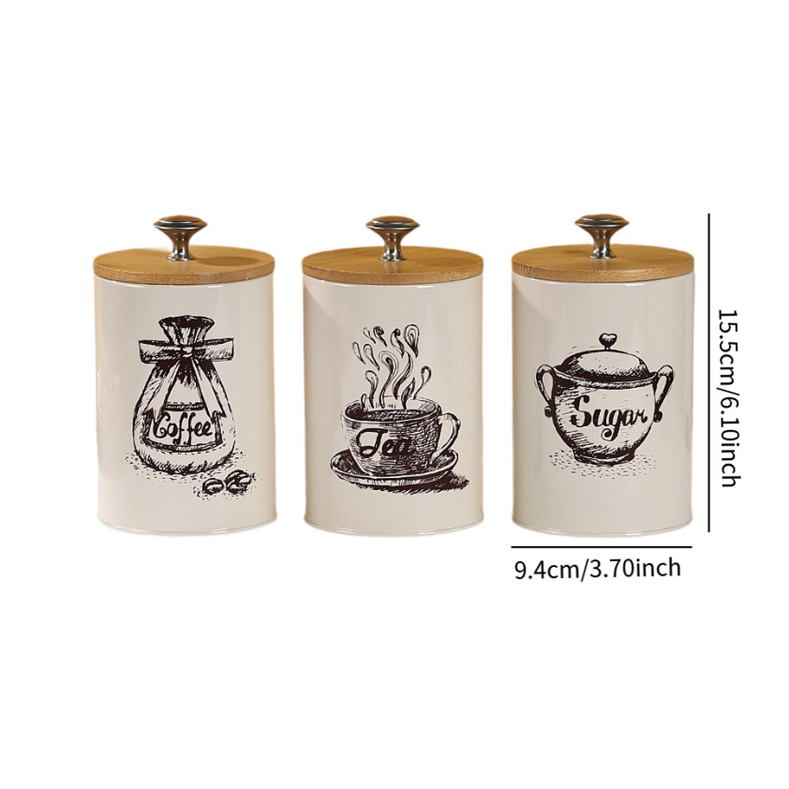 Ensemble de pots à café, thé e - Coffee Tea Canister Set avis et prix