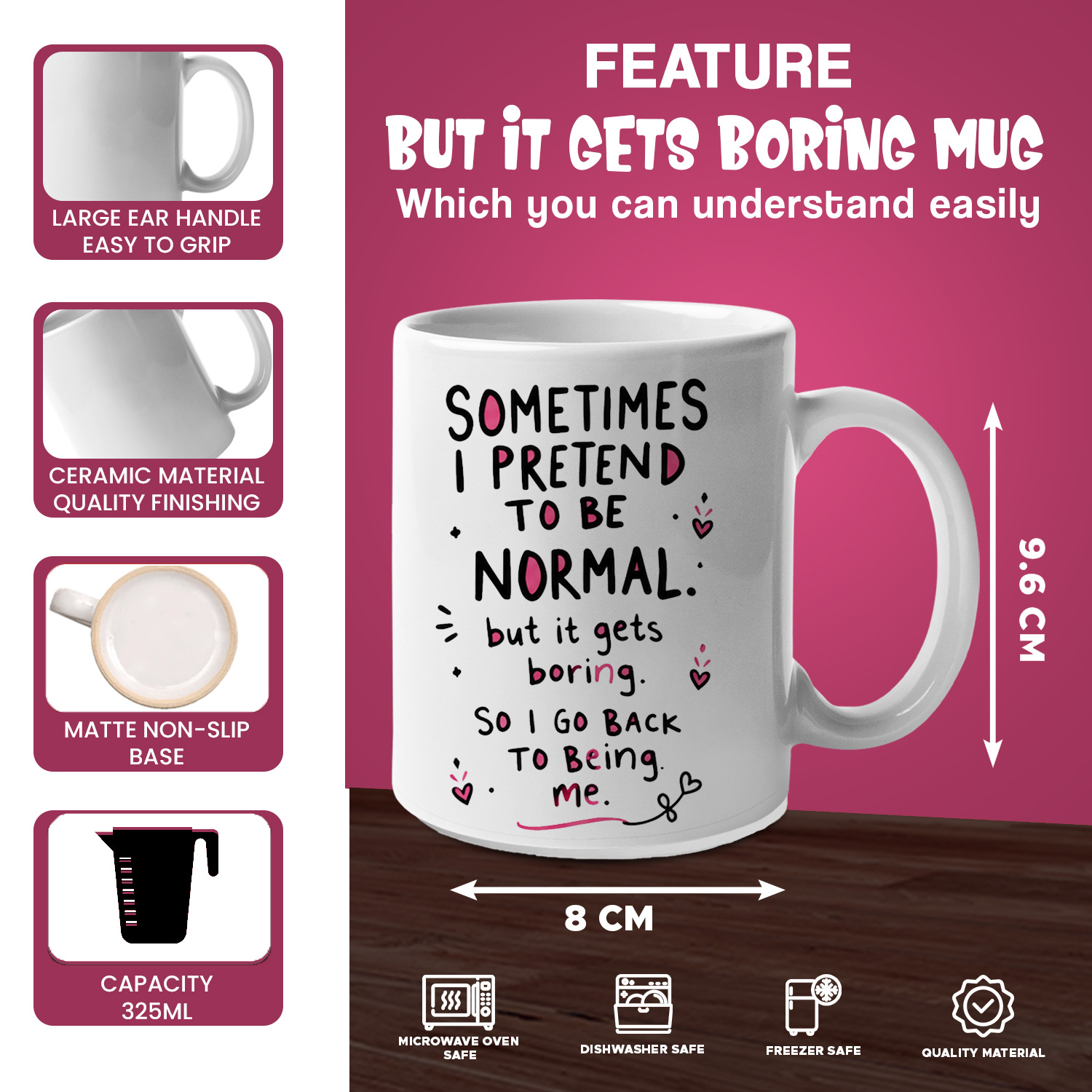 Parfois, je feinte d'être norm - Coffee Tea Quotes avis et prix