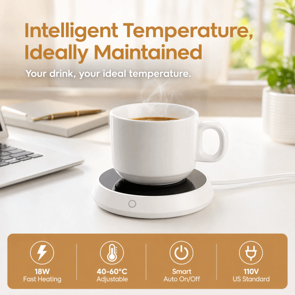 Chauffe-tasse ABS avec arrêt a - Switching Coffee To Tea avis et prix