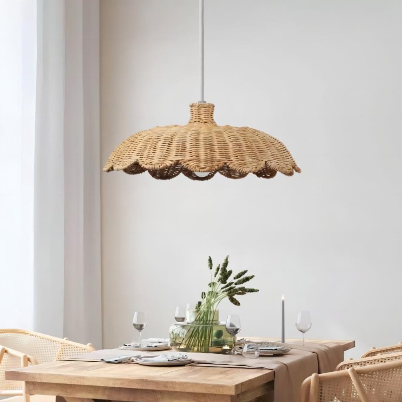 Lampe suspendue en rotin natur - Switching Coffee To Tea avis et prix