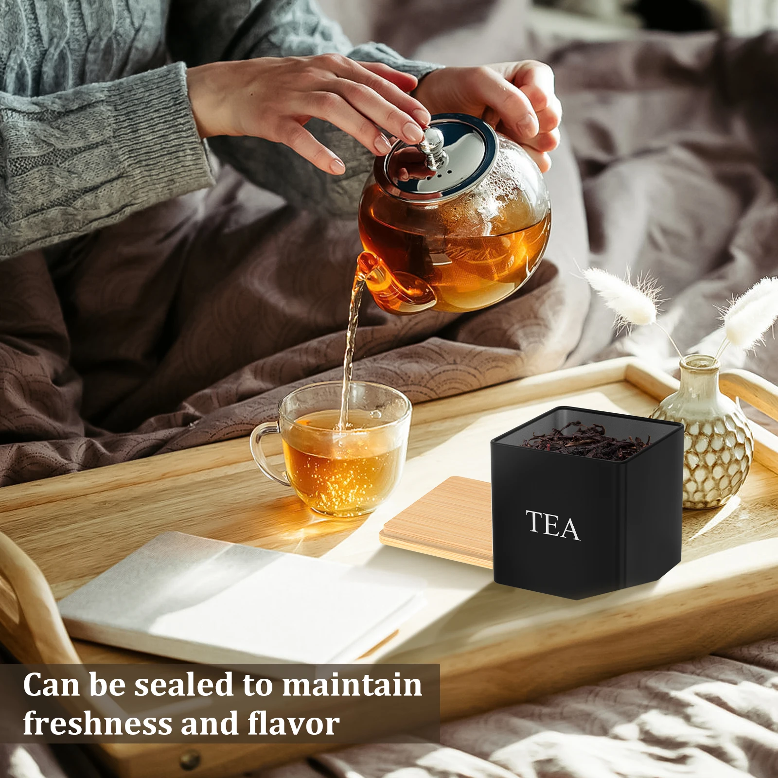 Ensemble de 3 boîtes à thé, su - Coffee Tea Canister Set avis et prix