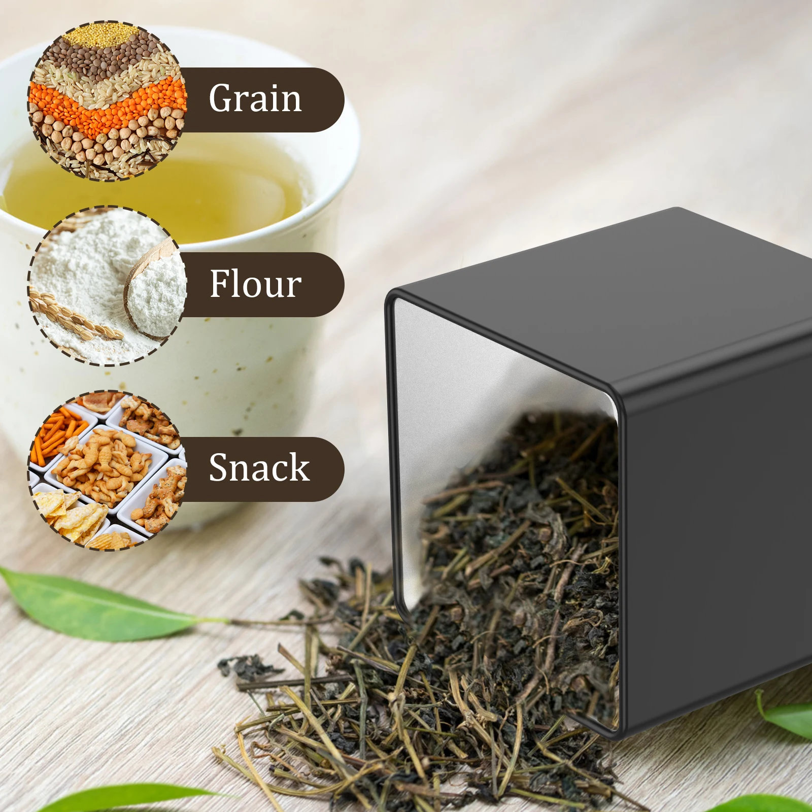 Ensemble de 3 boîtes à thé, su - Coffee Tea Canister Set avis et prix