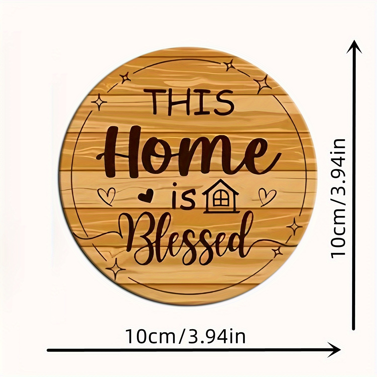 Sous-verre en bois 2D style ca - Coffee Tea Quotes avis et prix