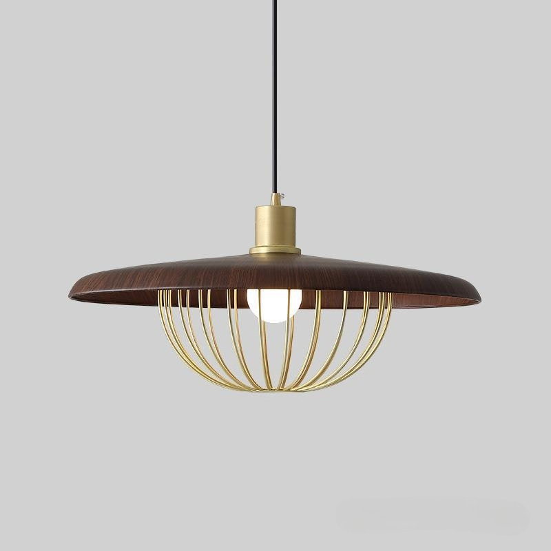Lampe suspendue ronde en bois  - Switching Coffee To Tea avis et prix