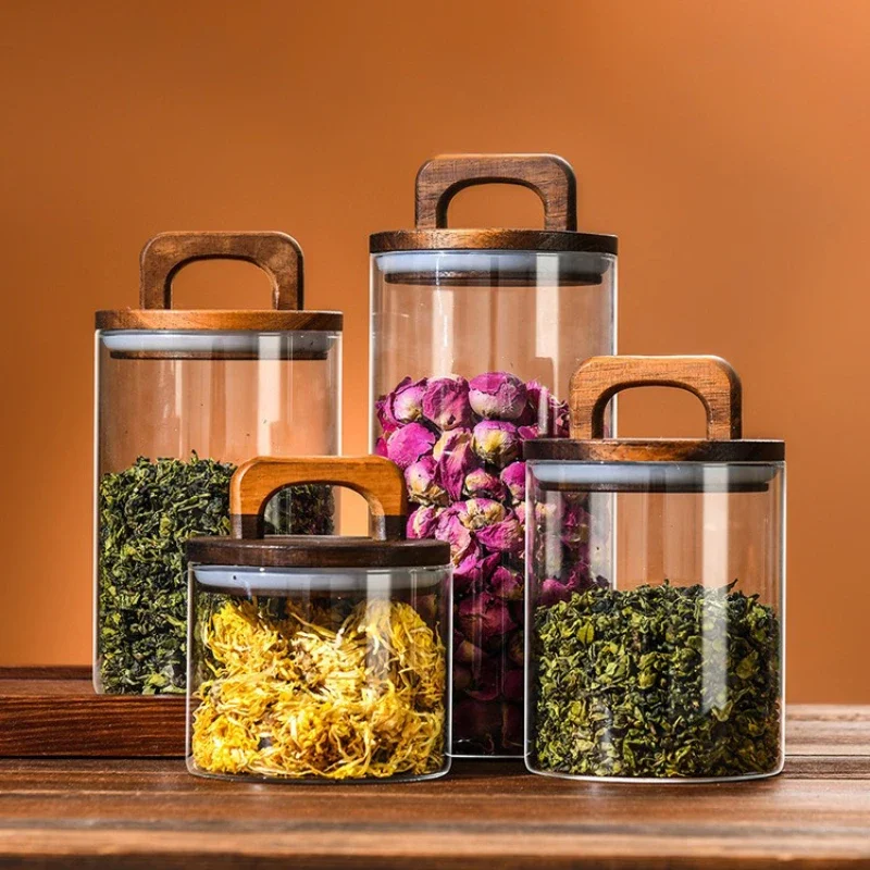Pot en verre transparent avec  - Coffee Tea Sugar Canister Set avis et prix