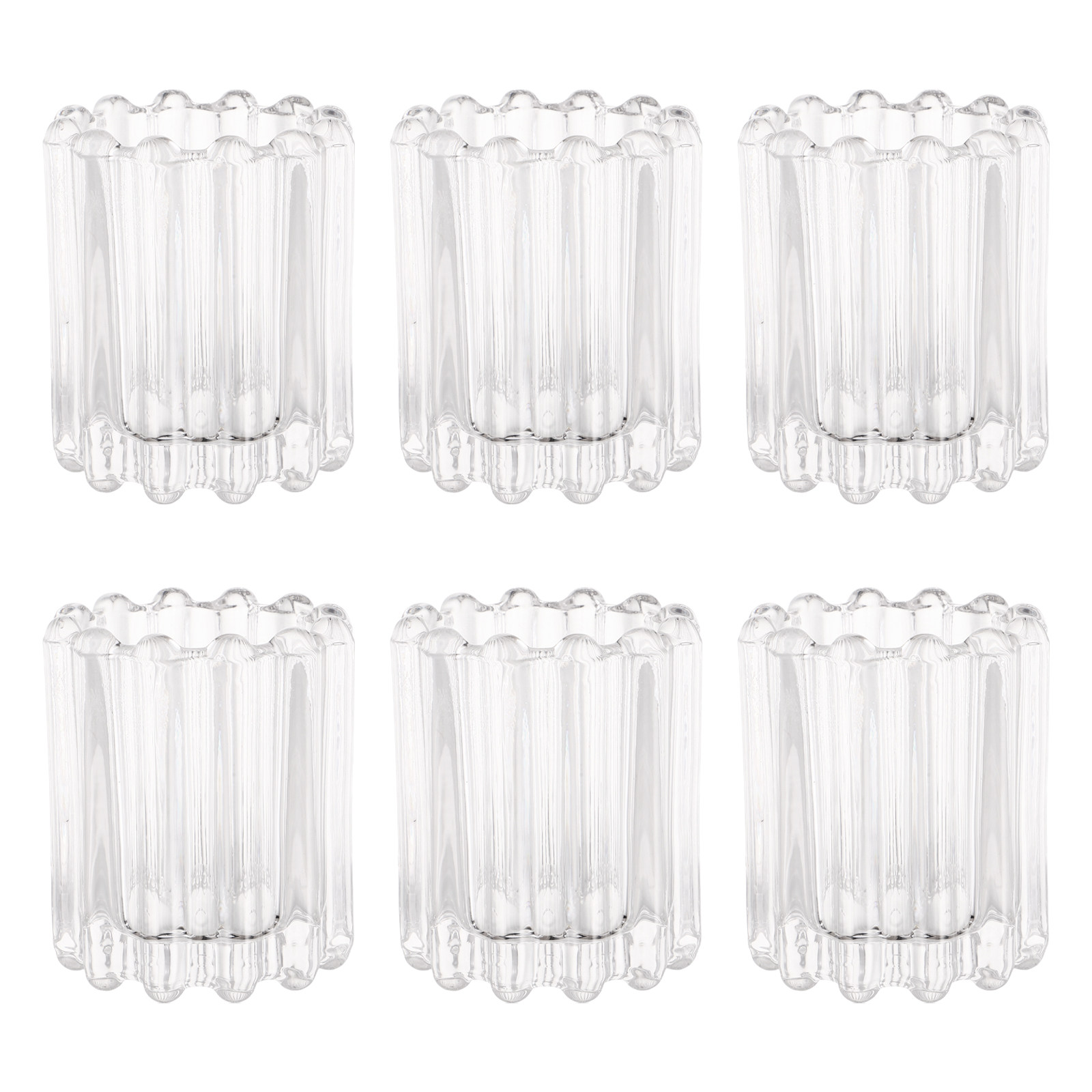 Lot de 6 bougeoirs en verre de - Coffee Tea Room avis et prix