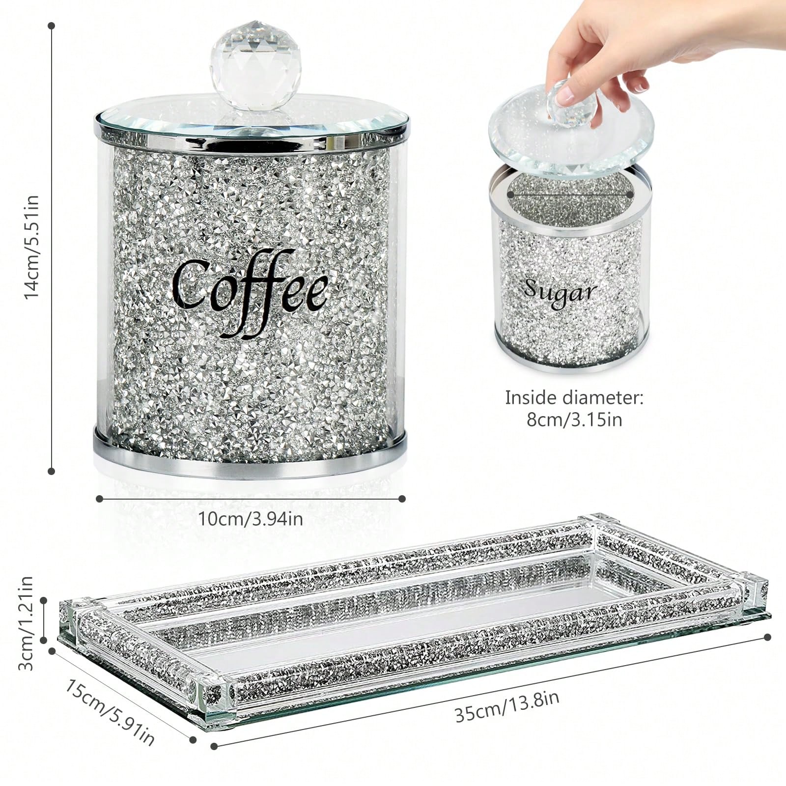 Ensemble de pots à café, sucre - Coffee Tea Sugar Canister Set avis et prix