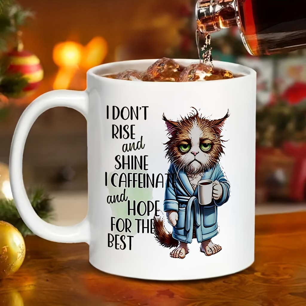 Mug amusant pour chat avec cit - Coffee Tea Quotes avis et prix