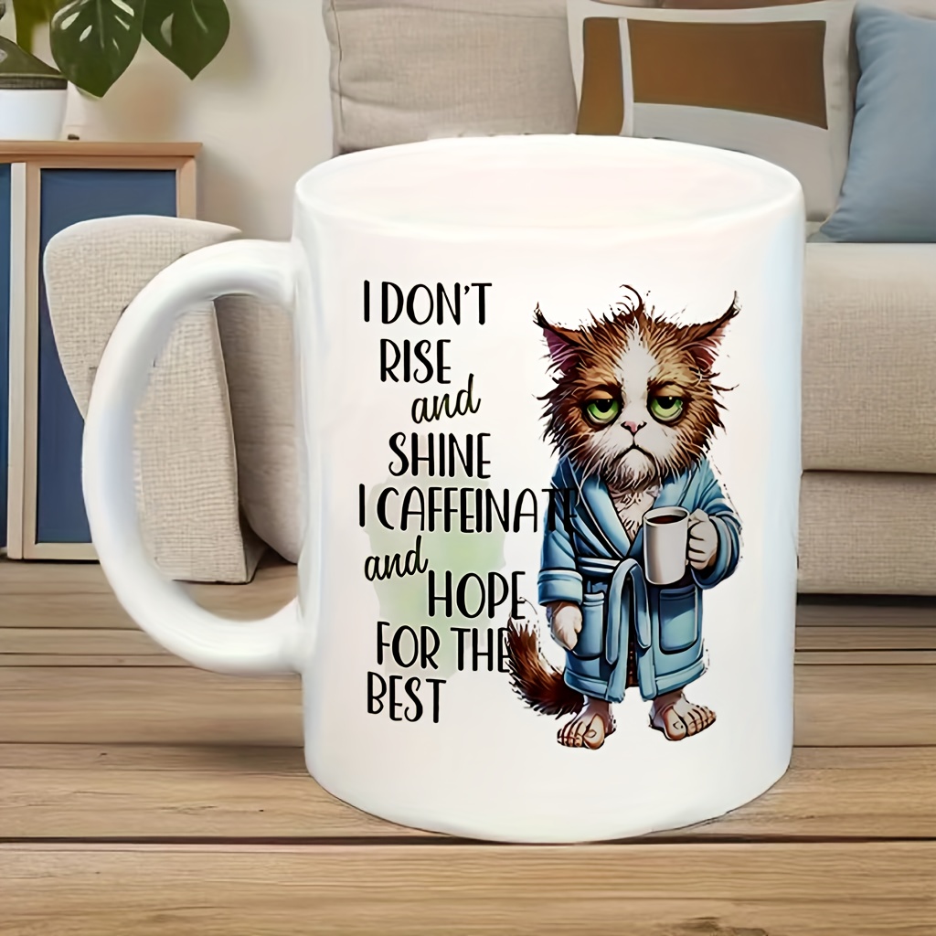 Mug amusant pour chat avec cit - Coffee Tea Quotes avis et prix