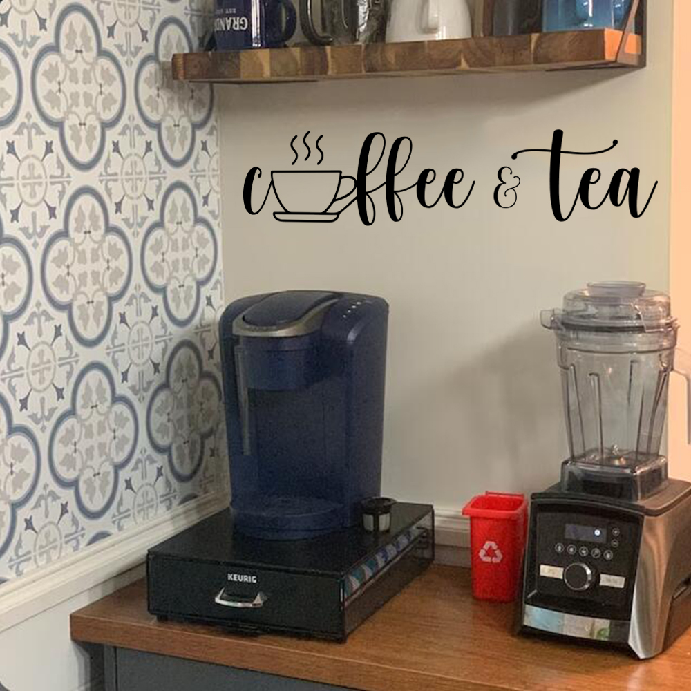 Autocollant mural en vinyle Lo - Switching Coffee To Tea avis et prix