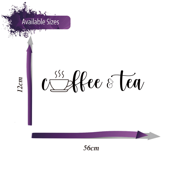 Autocollant mural en vinyle Lo - Switching Coffee To Tea avis et prix
