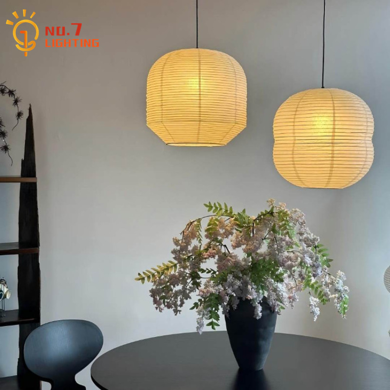 Lampe suspendue en papier de r - Switching Coffee To Tea avis et prix